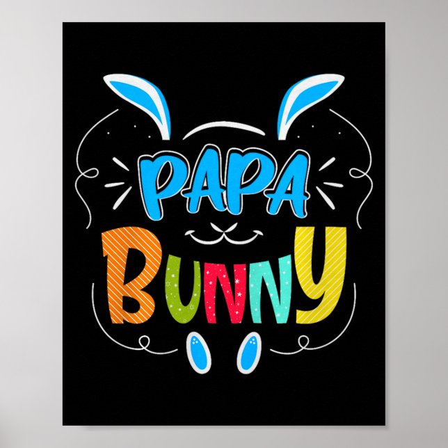 Poster Papa Bunny Premium Tri-blend  (Frente)
