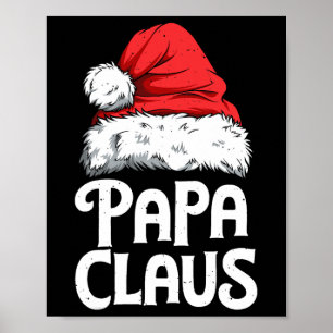 Poster Papa Claus Pai Família de Papais noeis de Natal Co