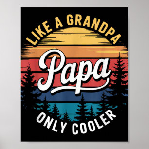 Poster Papá Como Vovô Apenas Pai Engraçado E Engraçado Pa