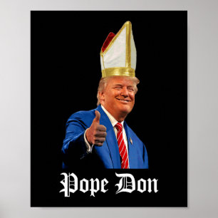 Poster Papa Don - Donald Trump Novo Papa Católico