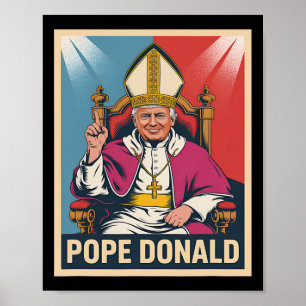 Poster Papa Donald Pope Trump Pope Donald Trump Político