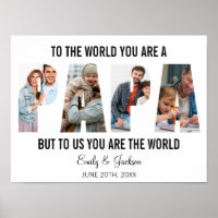 Papa Foto Colagem Aniversário Papa Pai Presente