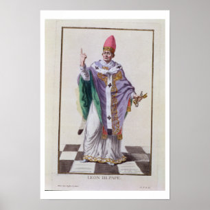 Póster Papa Leo III (795-816) 'de DES Estampes de