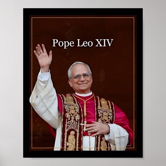 Poster Papa Leo Xiv (Frente)