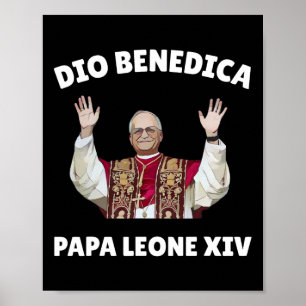 Poster Papa Leo Xiv - Papa Deus abençoe Leo Xiv