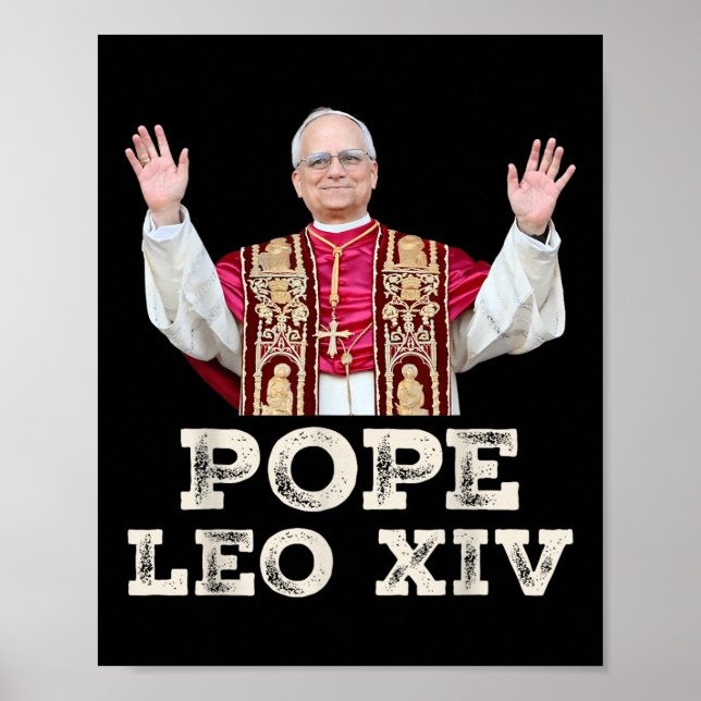 Poster Papa Leo Xiv Robert Francis Impede Primeiro Americ (Frente)