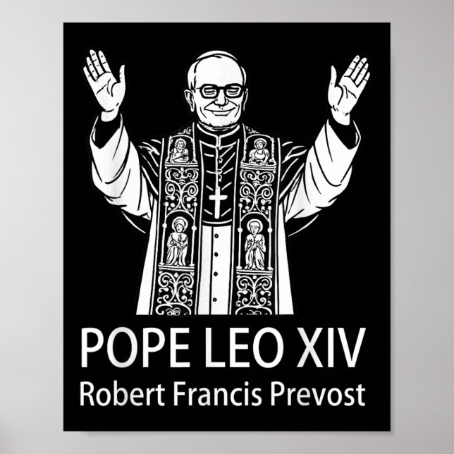 Poster Papa Leo Xiv Robert Francis Prevost (Frente)