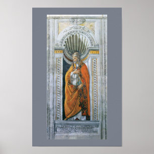 Póster Papa São Sixto II por Sandro Botticelli