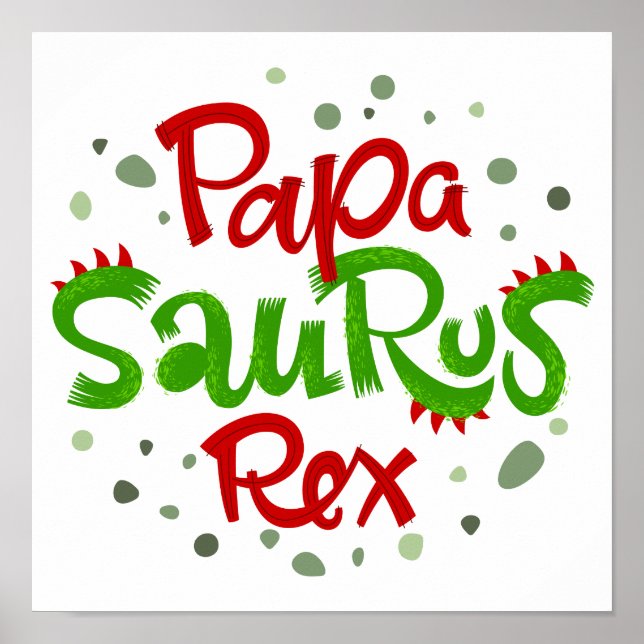 Poster Papa Surus Rex Graphic (Frente)