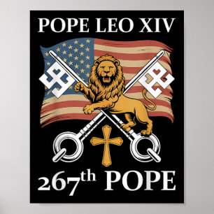 Poster Papa vaticano Leo Xiv - O 267.º Papa