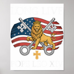 Poster Papa vaticano Leo Xiv - Papa Leão Xiv, longínquo e