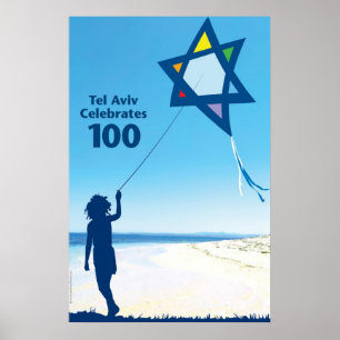 Póster papagaio 100 de Telavive