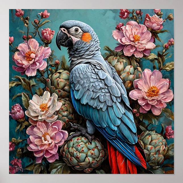 Poster Papagaio cacatua (Frente)