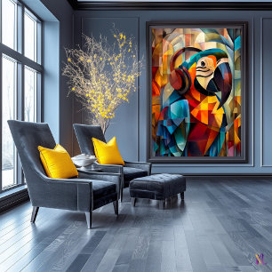 Poster Papagaio Encantador – DJ Cubista da Selva