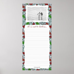Póster Papagaios de Natal, planejador de muros de Natal