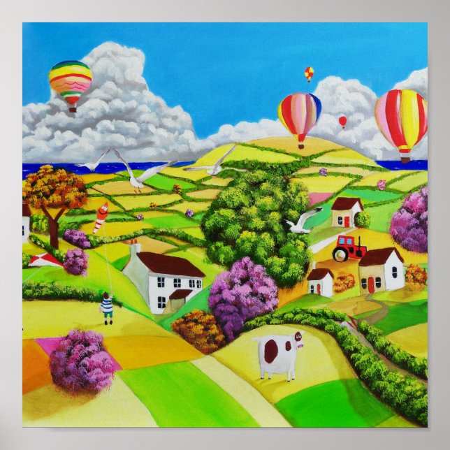 Poster Papagaios voadores (Frente)