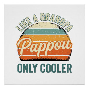 Póster Papai Como um Avô Só que Mais Legal Camiseta Vinta