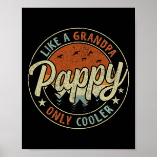 Poster Papai Como Um Avô Só Que Mais Legal Vintage Retro