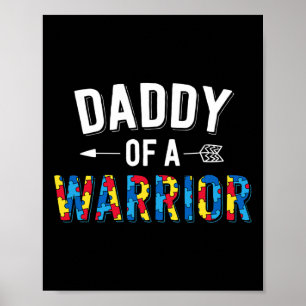 Poster Papai de uma Família Guerreira Dia Mundial de Cons