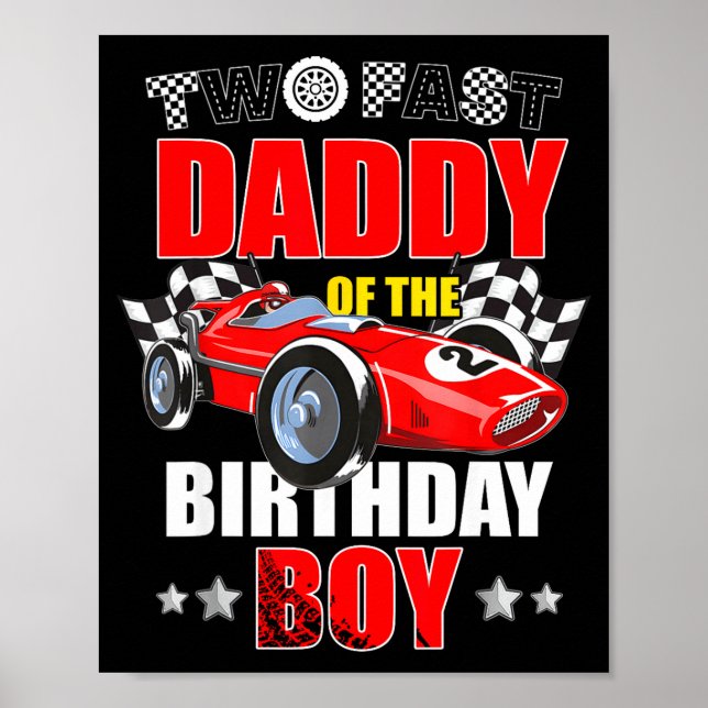 Poster Papai dos dois meninos rápidos de 2 anos de corrid (Frente)