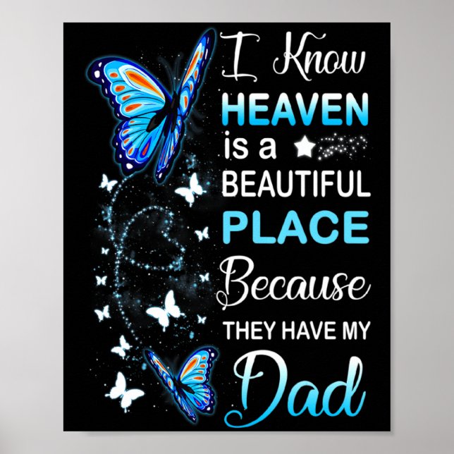 Poster Papai é meu anjo da guarda no céu dia de memorial  (Frente)
