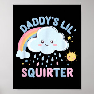 Poster Papai Engraçado Inapropriado Pequeno Esguichador C