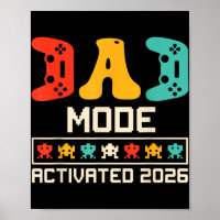 Papai Gamer Modo Ativado 2026 Pai Futuro Engraçado