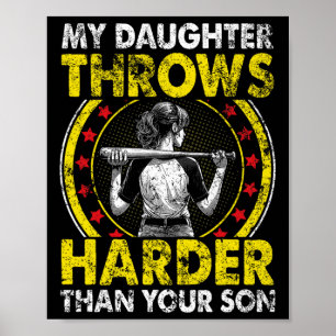 Poster Papai, minha filha joga mais forte, engraçado Soft