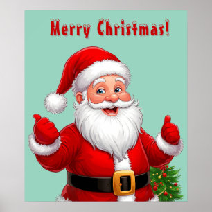 Poster Papai Noel Alegre