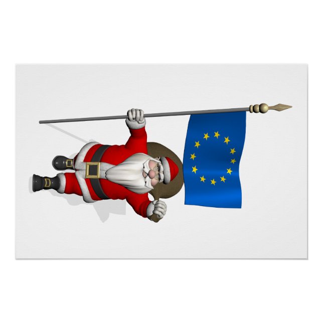 Póster Papai Noel, Alferes Da União Europeia (Frente)