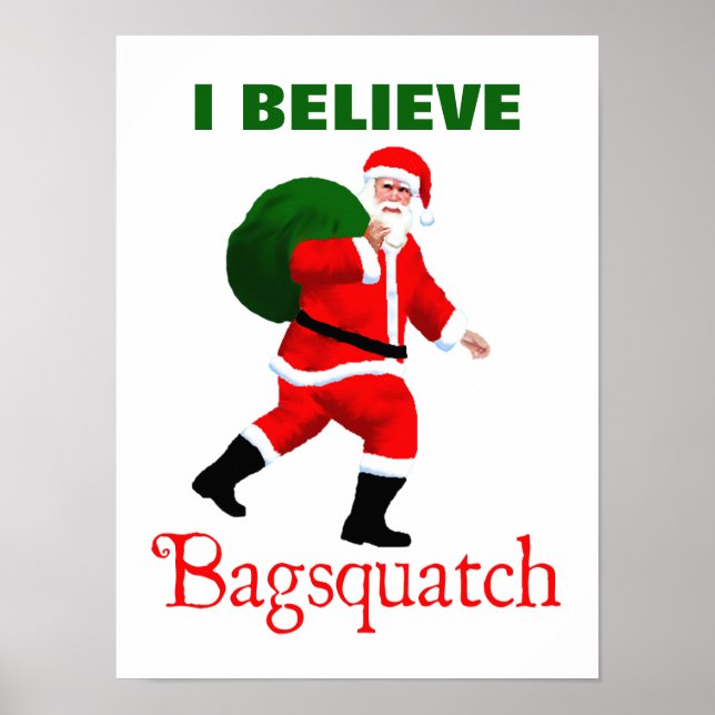 Póster Papai Noel - Bagsquatch (Frente)