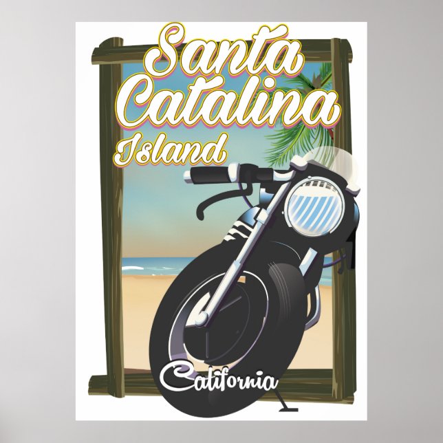 Poster Papai noel Catalina Island, California USA (Frente)