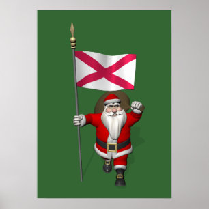 Póster Papai Noel Com Alferes Da Irlanda Do Norte