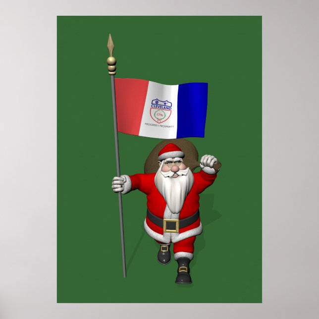 Póster Papai Noel Com Alferes De Cleveland (Frente)