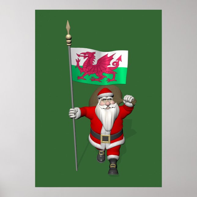 Póster Papai Noel Com Alferes De Gales (Frente)