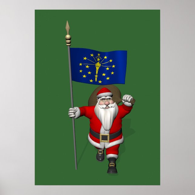 Póster Papai Noel Com Alferes De Indiana (Frente)
