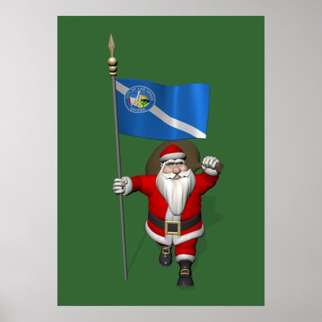 Poster Papai Noel Com Alferes De Las Vegas (Frente)