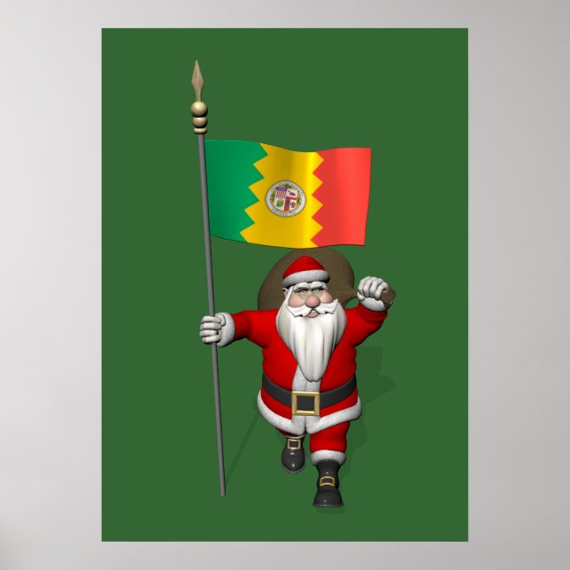 Poster Papai Noel Com Alferes De Los Angeles (Frente)