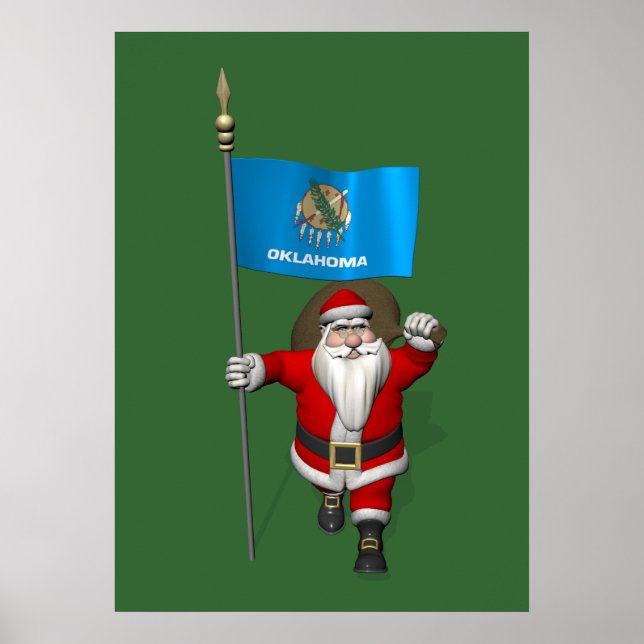 Póster Papai Noel Com Alferes De Oklahoma (Frente)