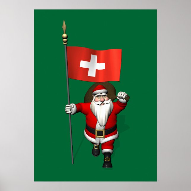 Poster Papai Noel Com Alferes De Suiça (Frente)