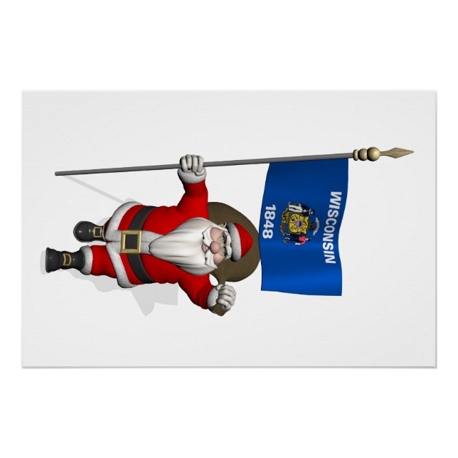 Póster Papai Noel Com Alferes De Wisconsin (Frente)