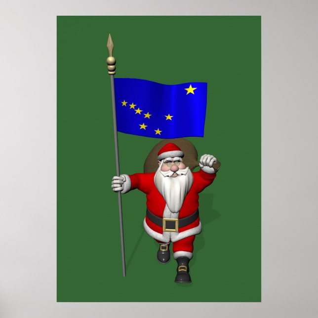 Póster Papai Noel Com Alferes Do Alasca (Frente)