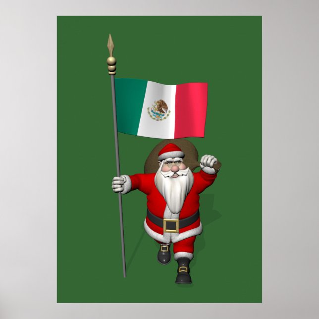 Póster Papai Noel Com Alferes Do México (Frente)