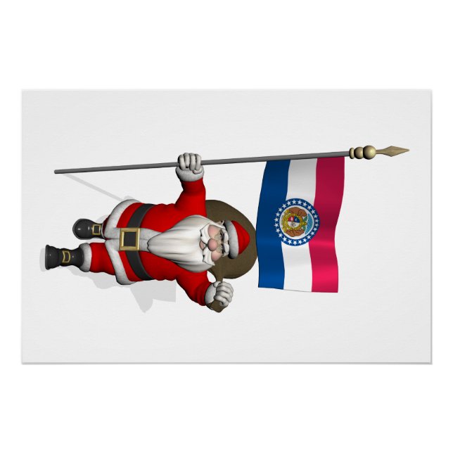 Póster Papai Noel Com Alferes Do Missouri (Frente)