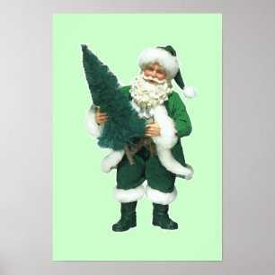 Poster Papai Noel de Natal Irlandês