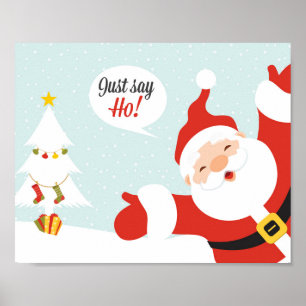 Poster Papai Noel - diga logo