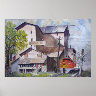 Póster Papai noel Do Comboio Fe