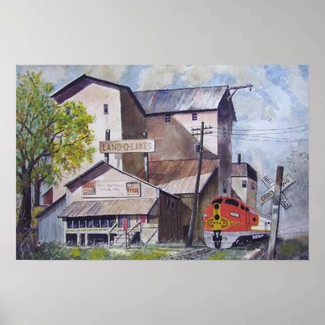 Póster Papai noel Do Comboio Fe (Frente)