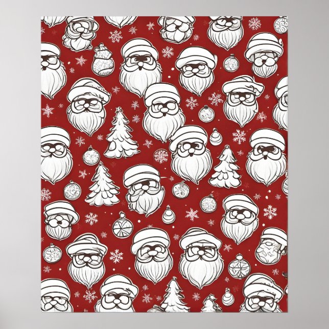 Poster Papai Noel do Natal (Frente)