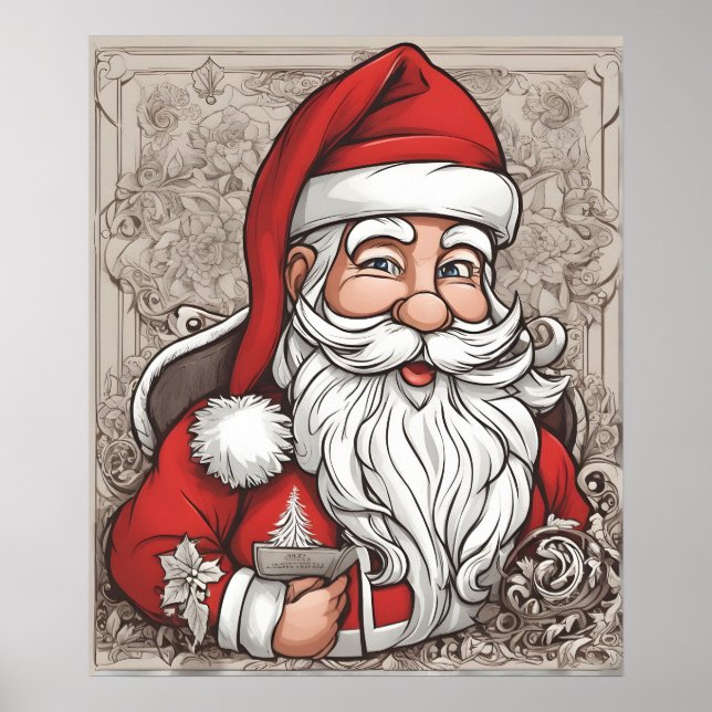 Poster Papai Noel do Natal (Frente)